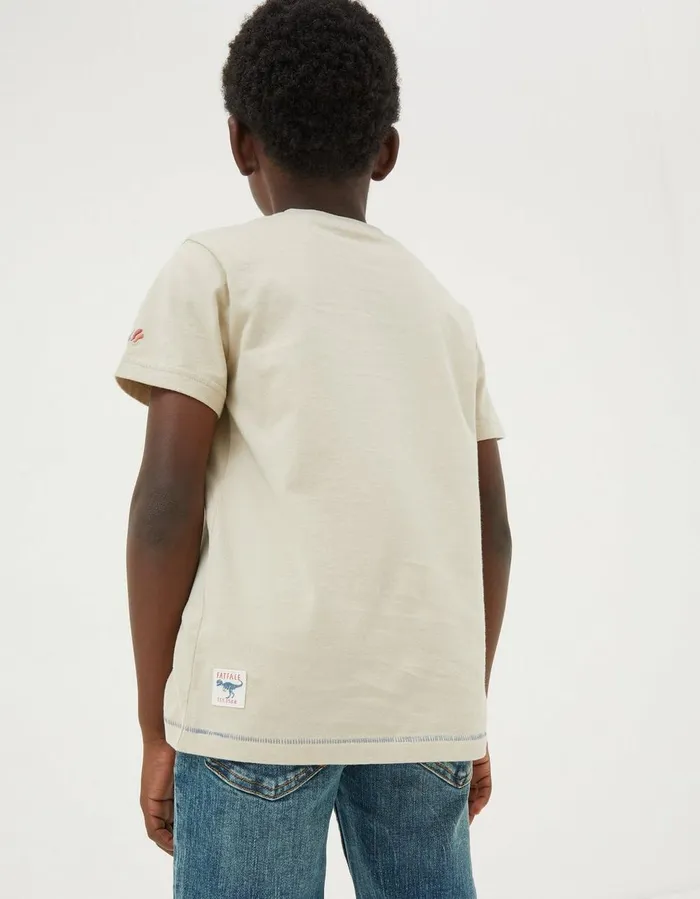 Bike Sunset TShirt Natural Boys FatFace TShirts and Polos