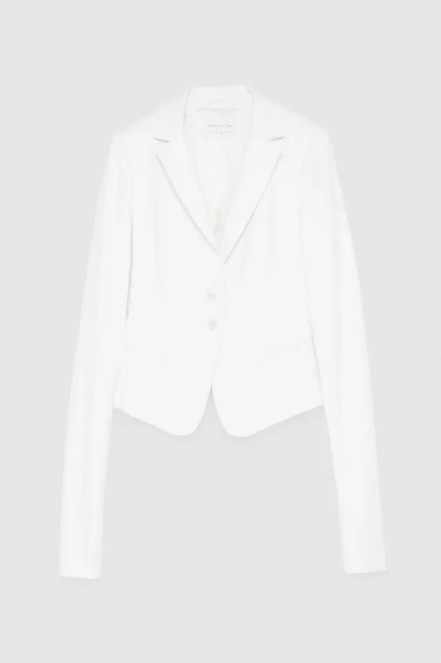 Blazers Women Patrizia Pepe 1Button Jacket Bianco