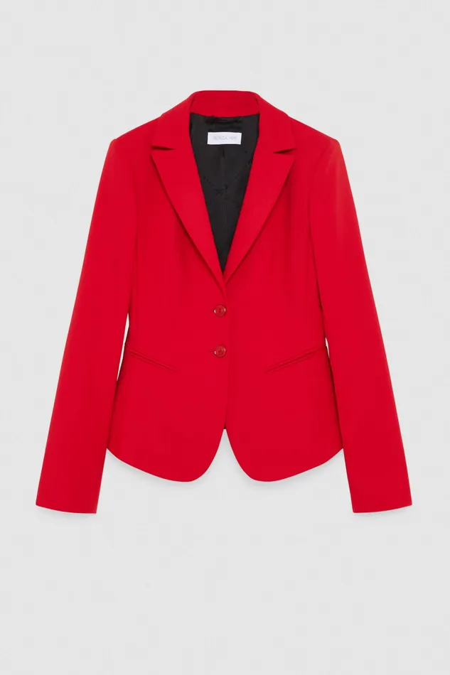 Blazers Women Patrizia Pepe 2Button Slim Jacket Red Heart