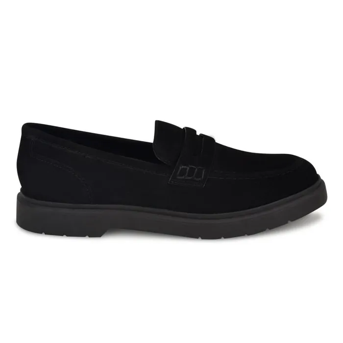 Bonet Casual Loafers Black Suede Women Nine West Flats and Loafers