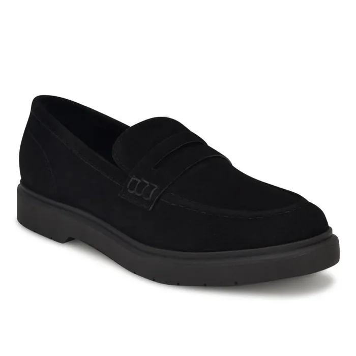 Bonet Casual Loafers Black Suede Women Nine West Flats and Loafers