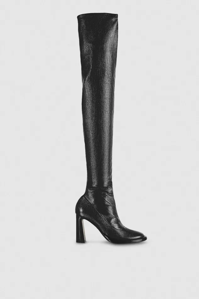 Boots Women Patrizia Pepe Heeled Boots Black Vinyl