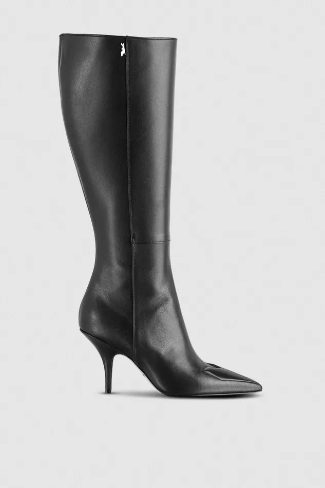 Boots Women Patrizia Pepe Heeled Leather Boots Nero