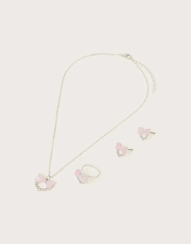 Bow Heart Jewellery Set Children Monsoon Girls039 Jewellery