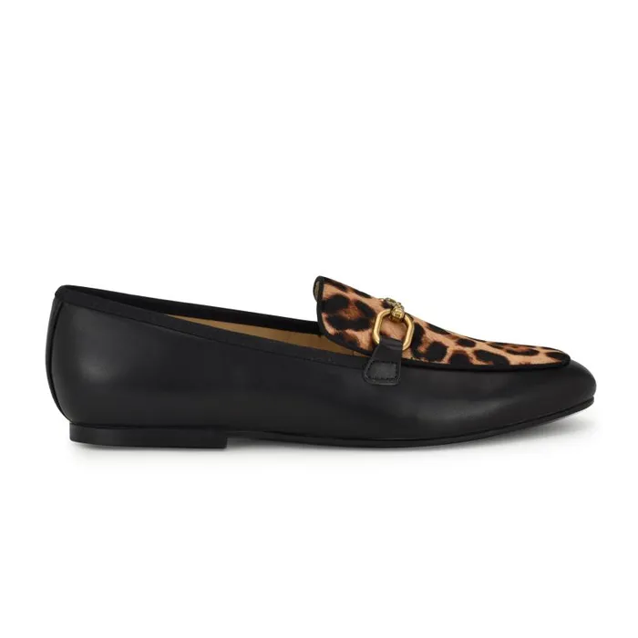 Brayci Casual Loafers Blackleopard Women Nine West Flats and Loafers