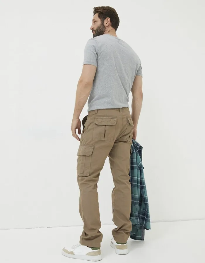 Breakyard Cargo Trousers Dark Natural Men FatFace Trousers and Chinos