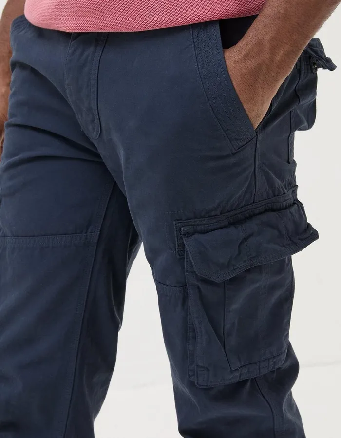 Breakyard Cargo Trousers Navy Men FatFace Trousers and Chinos