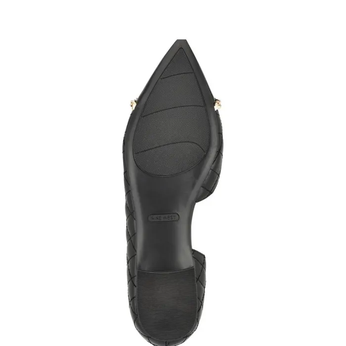 Breza Pointy Toe Casual Flats Black Women Nine West Ballets