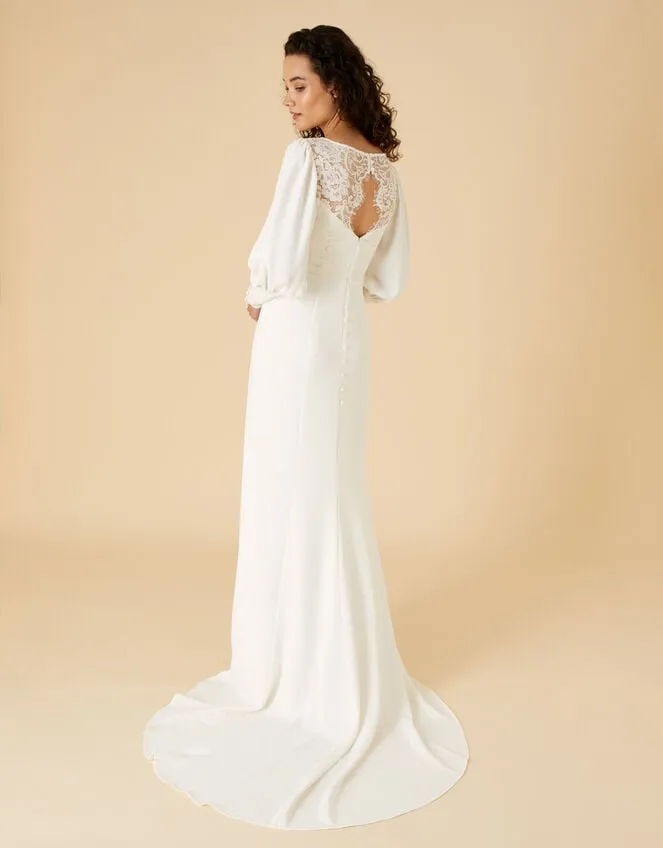 Briana Button Sleeve Bridal Maxi Dress Ivory Women Monsoon Dresses