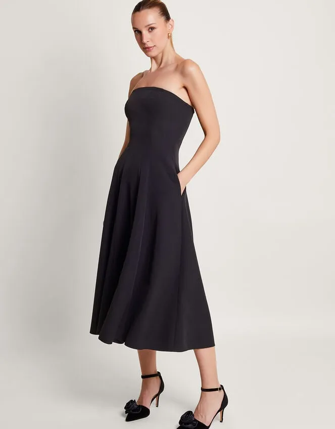 Briar Bandeau Dress Black Women Monsoon Occasionwear