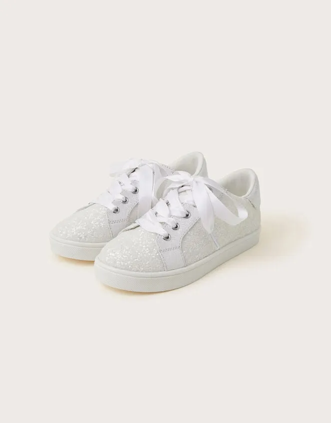 Bridesmaid Glitter Trainers Ivory Children Monsoon Girls039 Shoes and Sandals