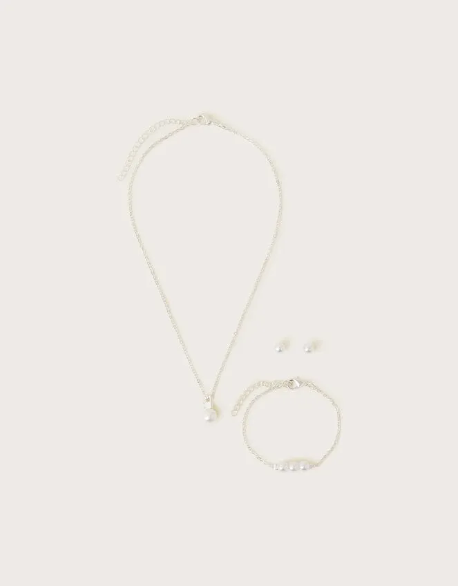 Bridesmaid Pearl Jewellery Set Children Monsoon Girls039 Jewellery
