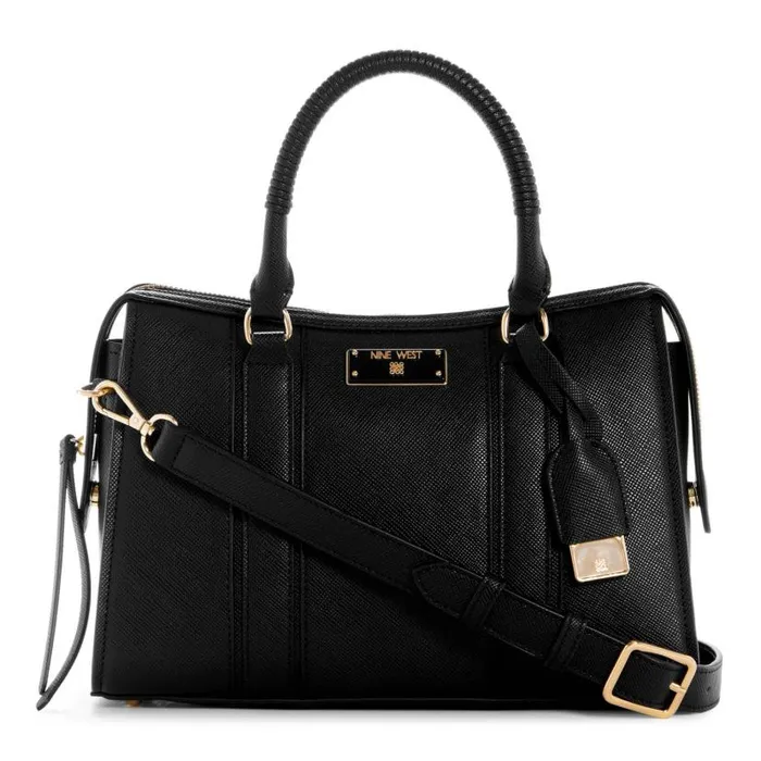 Brodie Box Satchel Black WomenMen Nine West New Handbags