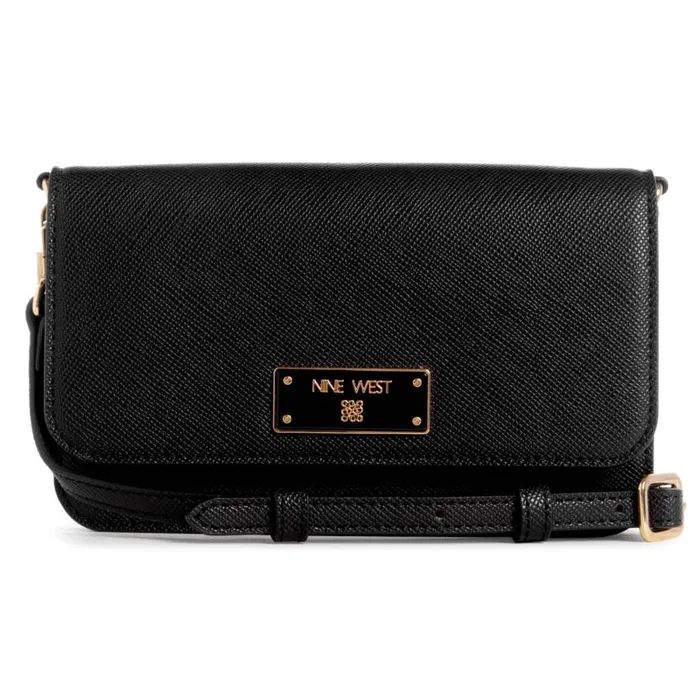 Brodie Phone Wallet Crossbody Black WomenMen Nine West Crossbody