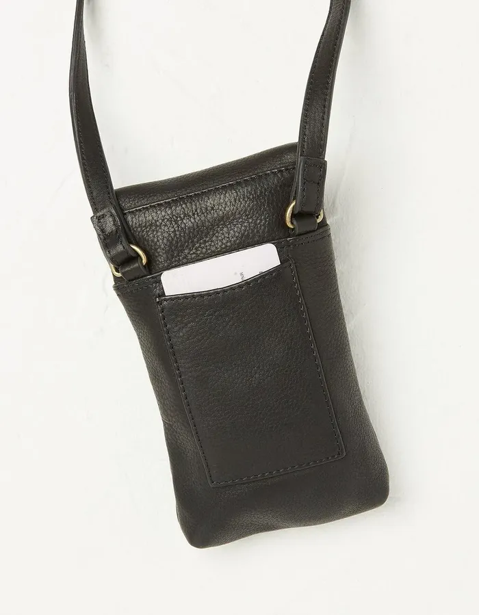 Bronte Bee Phone Bag Black Women FatFace Bags and Purses