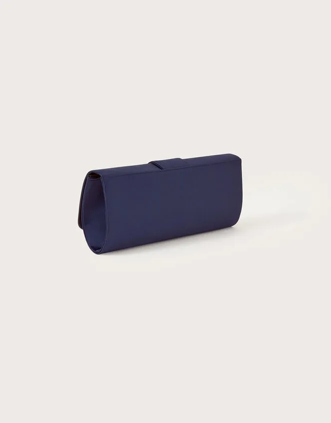 Brooch Detail Satin Clutch Women Monsoon Bags and Purses