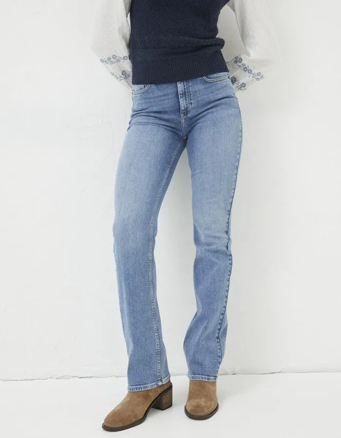 Brooke Bootcut Mid Blue Women FatFace Jeans and Dungarees