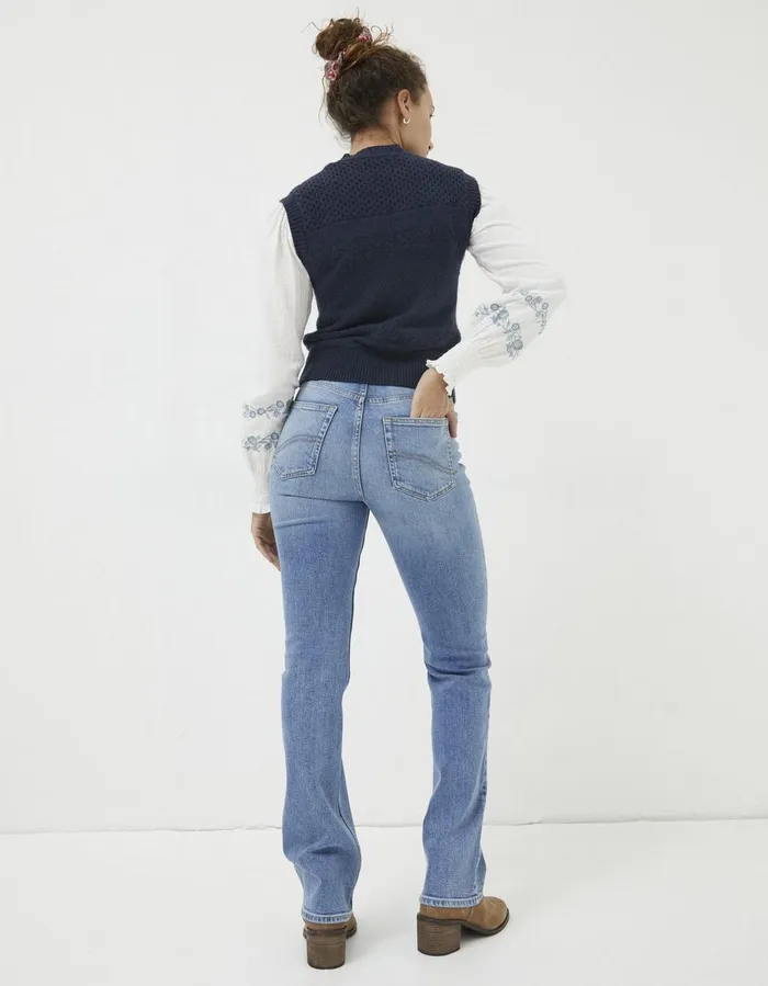 Brooke Bootcut Mid Blue Women FatFace Jeans and Dungarees