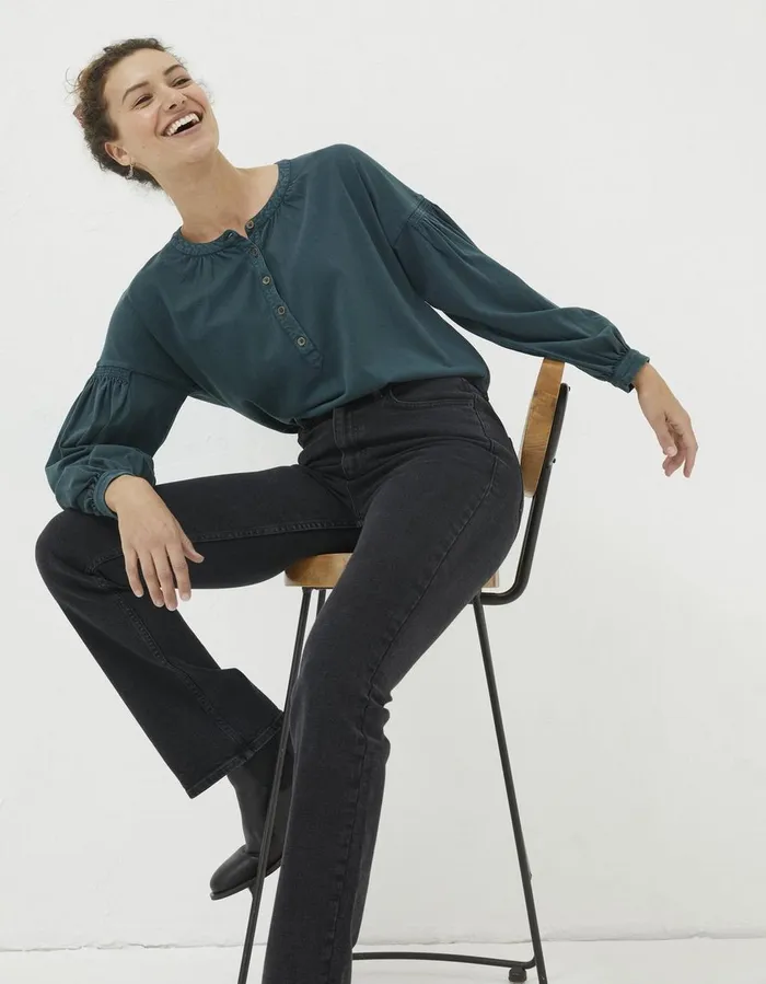 Brooke Bootcut Washed Black Women FatFace Jeans and Dungarees