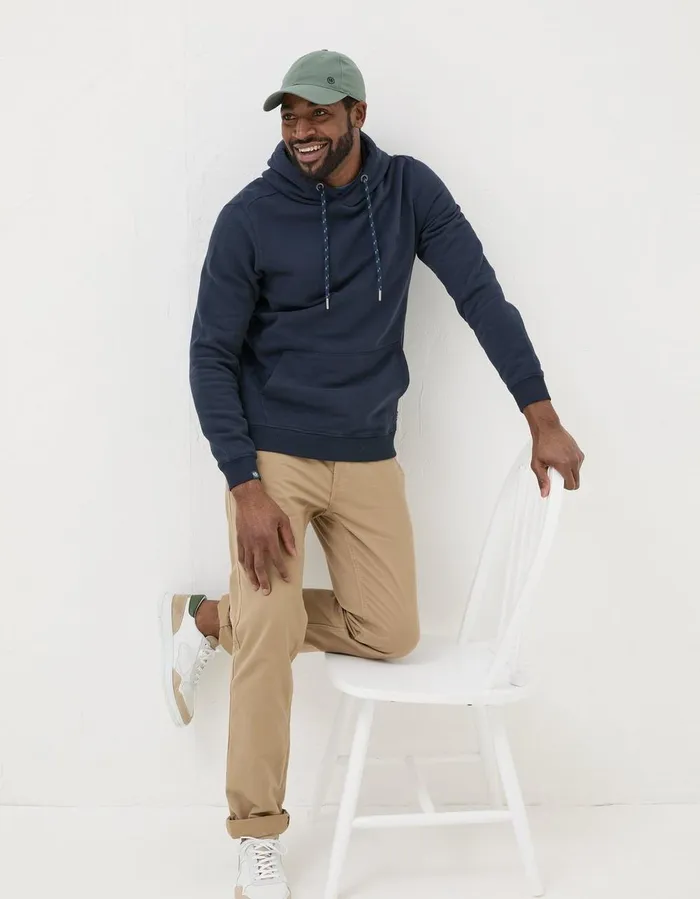Brooke Overhead Hoodie Navy Men FatFace Sweatshirts and Hoodies