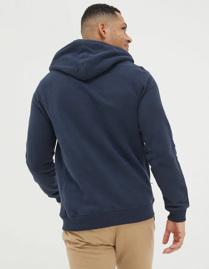 Brooke Zip Through Hoodie Navy Men FatFace Sweatshirts and Hoodies