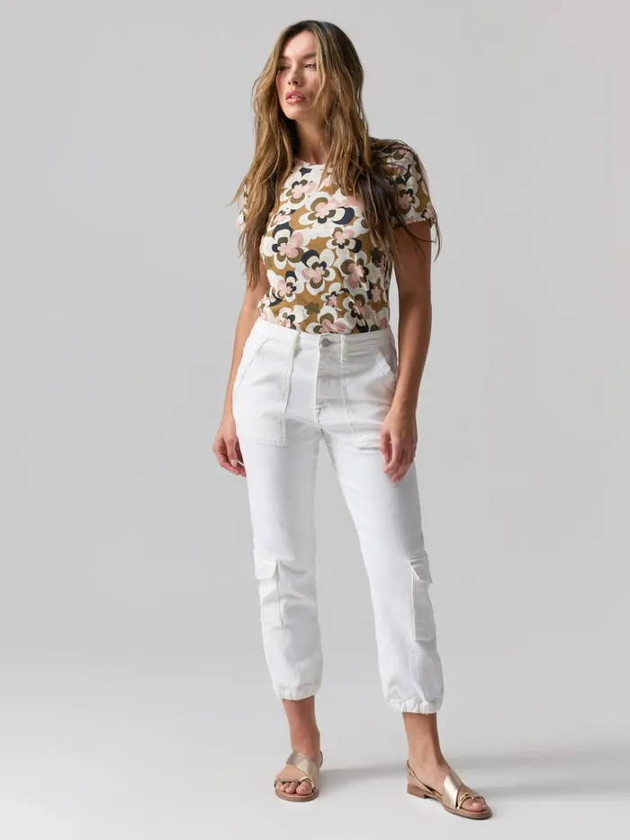 Brooklyn Cargo High Rise Pant Chalk Women Sanctuary Clothing Pants
