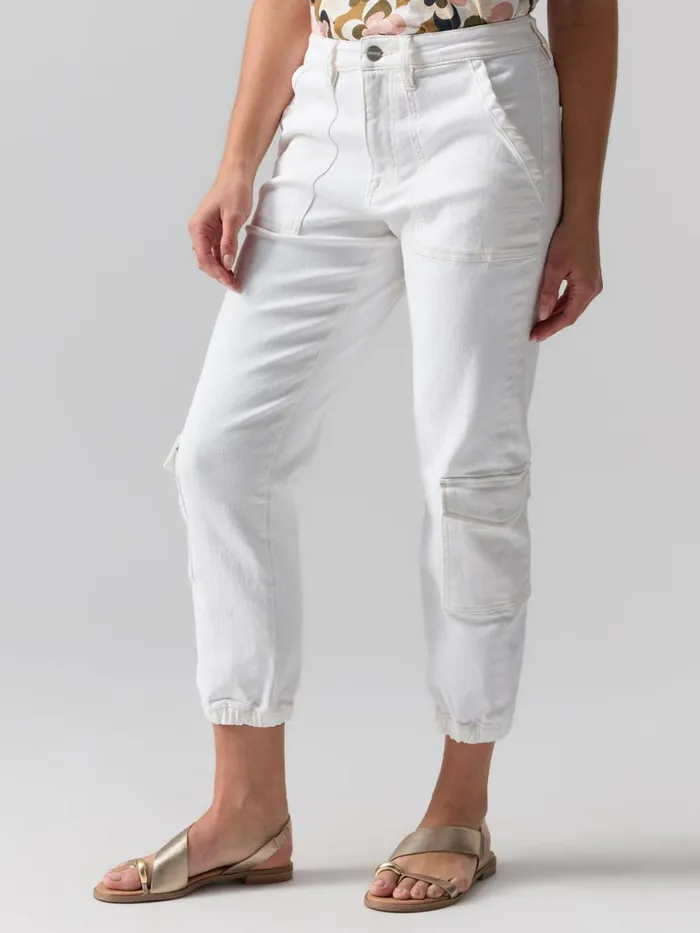 Brooklyn Cargo High Rise Pant Chalk Women Sanctuary Clothing Pants