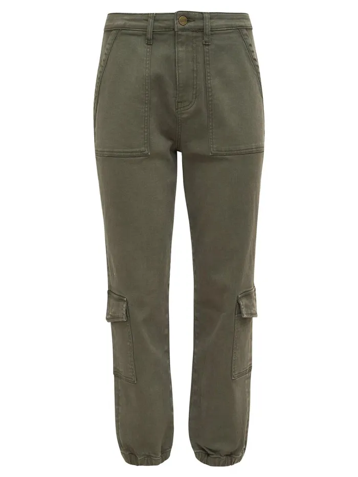 Brooklyn Cargo High Rise Pant Mossy Green Women Sanctuary Clothing Pants