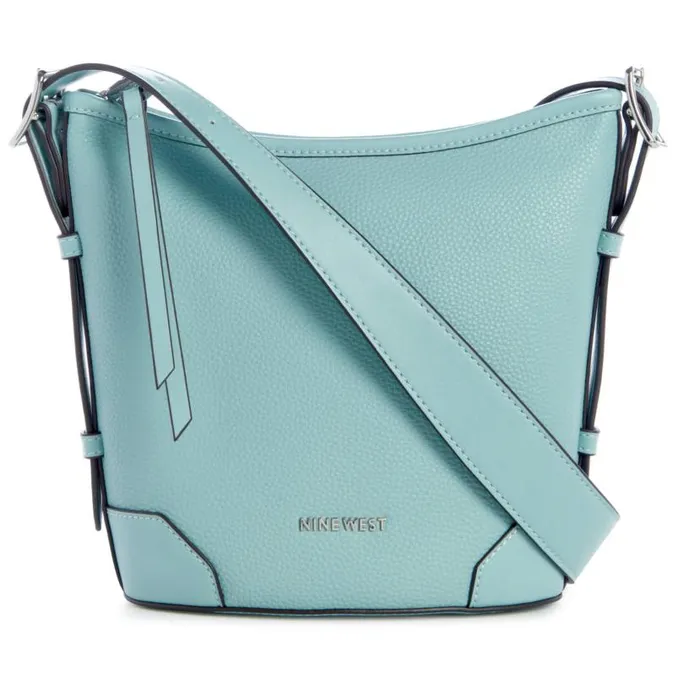 Brooklyn Crossbody Bucket Pale Aqua WomenMen Nine West New Handbags