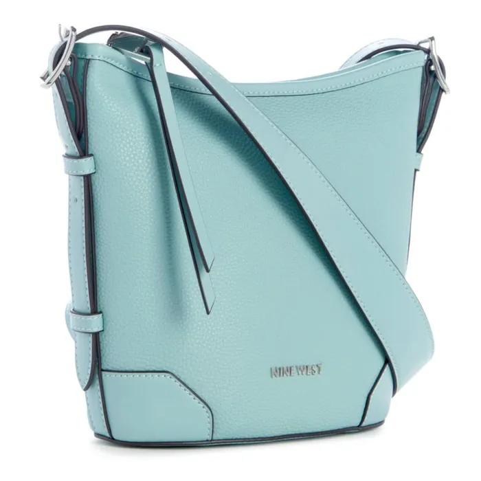Brooklyn Crossbody Bucket Pale Aqua WomenMen Nine West New Handbags