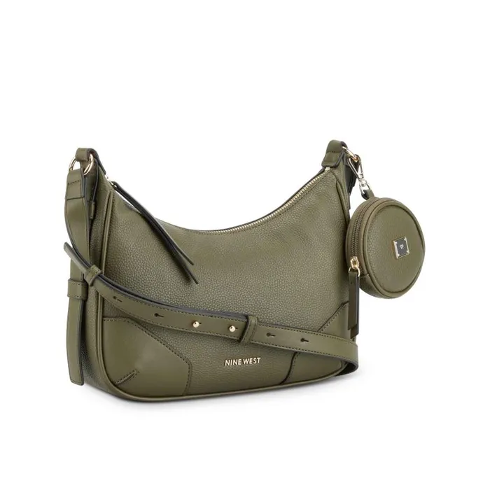 Brooklyn Crossbody Top Zip With Pouch Military WomenMen Nine West Crossbody