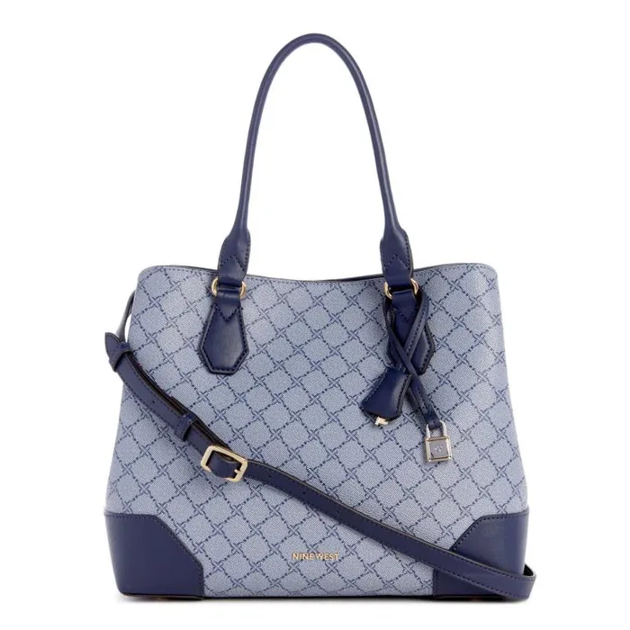 Brooklyn Jet Set Carryall Chambray Logo WomenMen Nine West Satchels and Shoulder Bags Brooklyn Jet Set Carryall Chambray Logo WomenMen Nine West Satchels and Shoulder Bags
