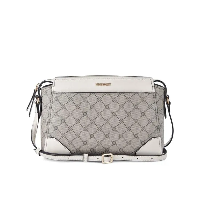 Brooklyn Jet Set Crossbody Beige Logomilk WomenMen Nine West Crossbody