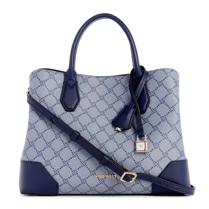 Brooklyn Jet Set Satchel Chambray Logo WomenMen Nine West Satchels and Shoulder Bags Brooklyn Jet Set Satchel Chambray Logo WomenMen Nine West Satchels and Shoulder Bags