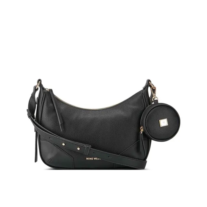 Brooklyn Top Zip Crossbody With Pouch Black WomenMen Nine West Crossbody