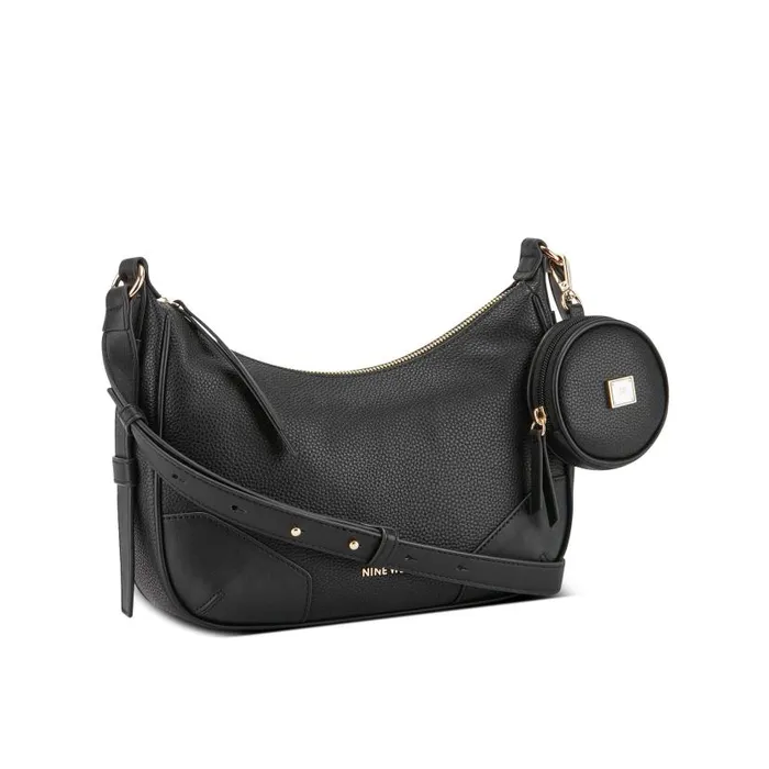 Brooklyn Top Zip Crossbody With Pouch Black WomenMen Nine West Crossbody