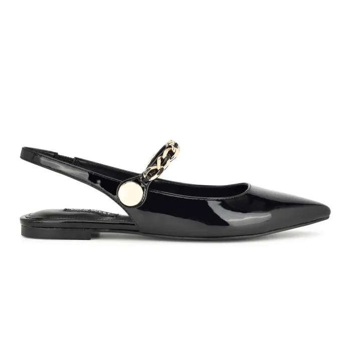 Brulia Dress Flats Black Women Nine West Flats and Loafers
