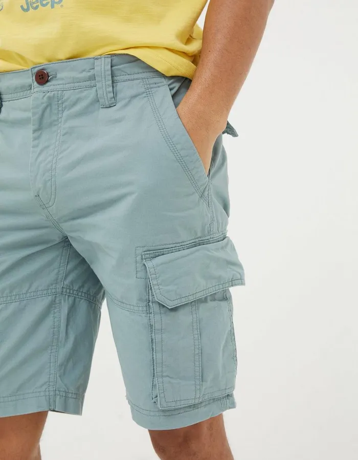 Bude Lightweight Cargo Shorts Duck Egg Blue Men FatFace Shorts
