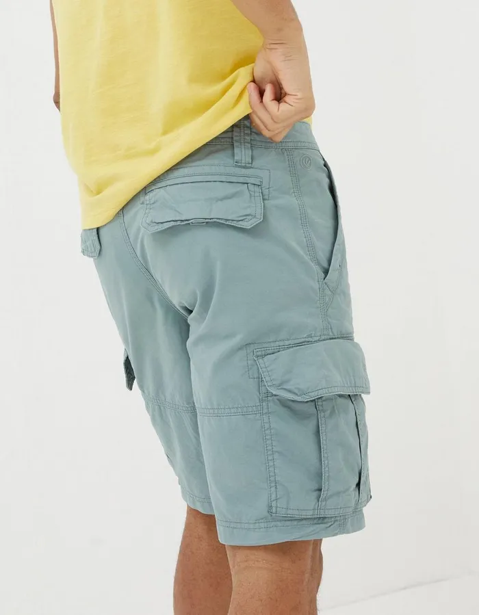 Bude Lightweight Cargo Shorts Duck Egg Blue Men FatFace Shorts