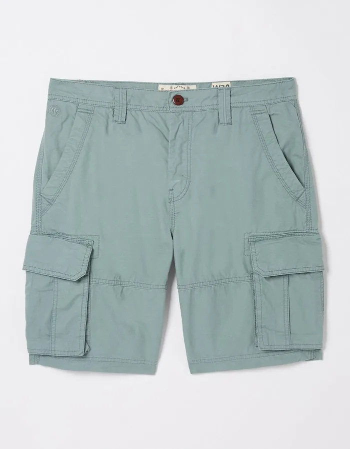 Bude Lightweight Cargo Shorts Duck Egg Blue Men FatFace Shorts