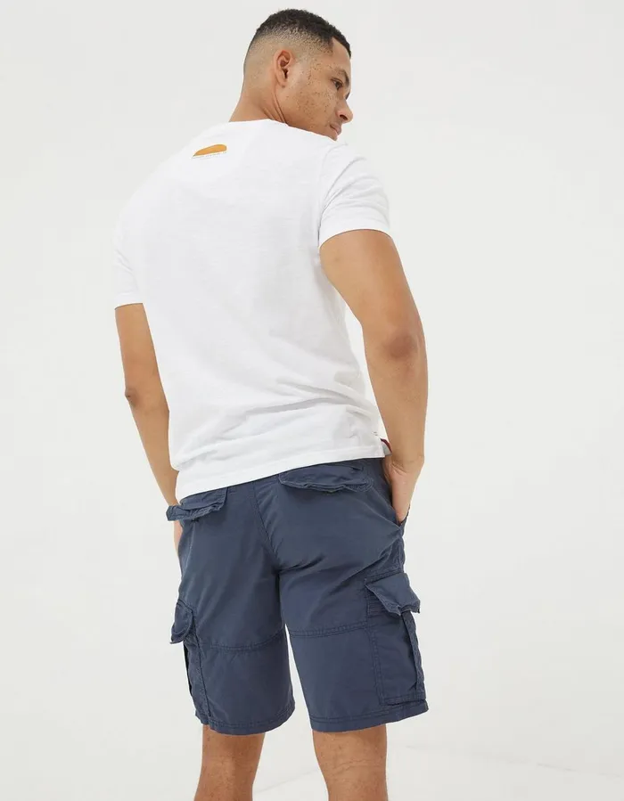 Bude Lightweight Cargo Shorts Navy Men FatFace Shorts