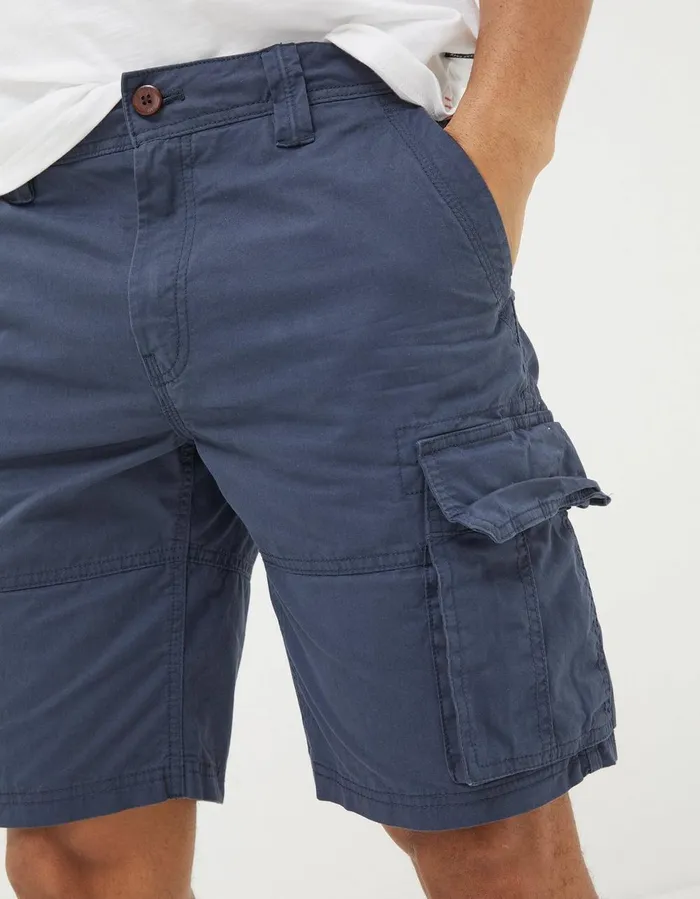 Bude Lightweight Cargo Shorts Navy Men FatFace Shorts