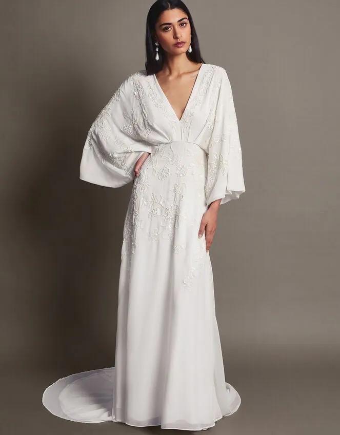 Camilla Embroidered Bridal Dress Ivory Women Monsoon Dresses