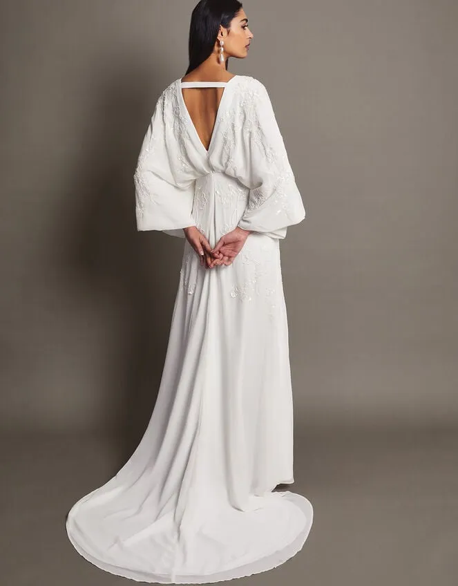 Camilla Embroidered Bridal Dress Ivory Women Monsoon Dresses