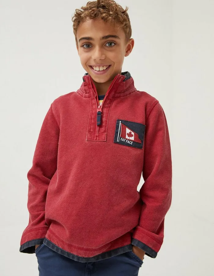 Canada Airlie Sweatshirt Red Boys FatFace Sweatshirts and Hoodies