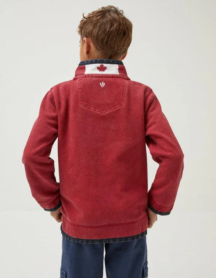 Canada Airlie Sweatshirt Red Boys FatFace Sweatshirts and Hoodies