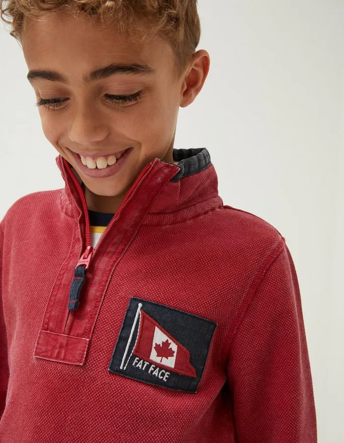 Canada Airlie Sweatshirt Red Boys FatFace Sweatshirts and Hoodies