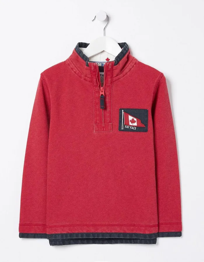 Canada Airlie Sweatshirt Red Boys FatFace Sweatshirts and Hoodies