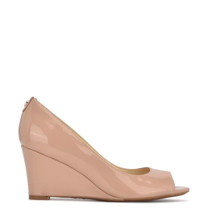 Cape 92159 Dress Wedges Barely Nude Patent Women Nine West Heels
