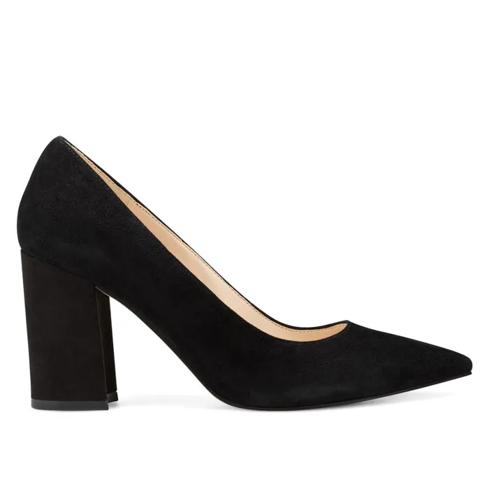 Cara Dress Pumps Black Suede Women Nine West Heels